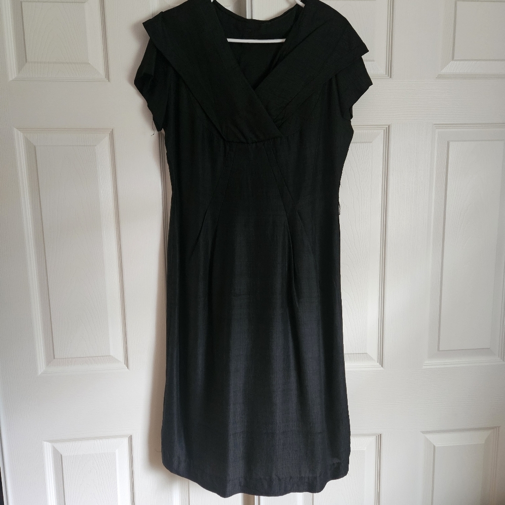 1950s Sailor Black Dress